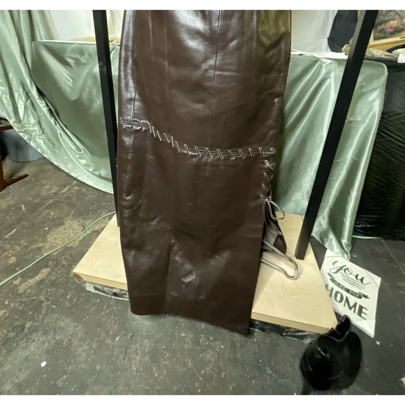 TOGETHER 100% leather skirt - Picture 1 of 6